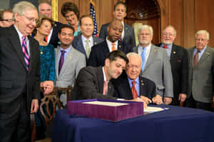 Paul Ryan With Purple Box Wallpaper