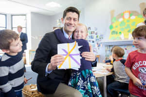 Paul Ryan With School Girl Wallpaper
