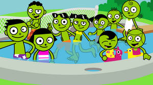 Pbs Kids Swimming Pool Wallpaper