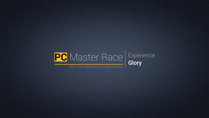 Pc Master Race Dark Gradient Wallpaper