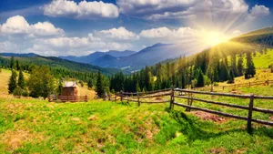 Peaceful Farmland Paradise Wallpaper