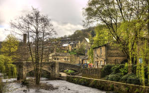 Peaceful Hebden Bridge In Yorkshire Wallpaper