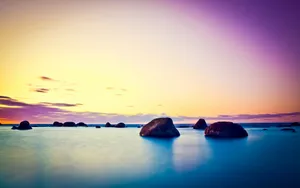Peaceful Silk Like Ocean. Wallpaper