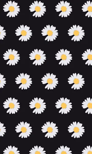 Peaceminusone Daisy Pattern Wallpaper