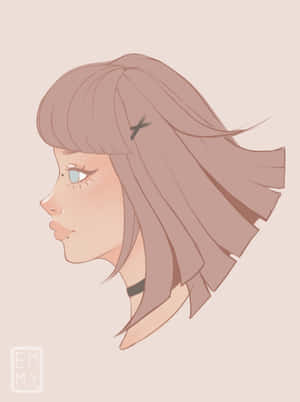 Peach-haired Girl Tiktok Pfp Ideas Wallpaper