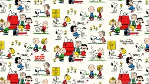 Peanuts Comic Strip Collage Wallpaper