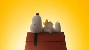 Peanuts Sleepy Snoopy And Woodstock Wallpaper