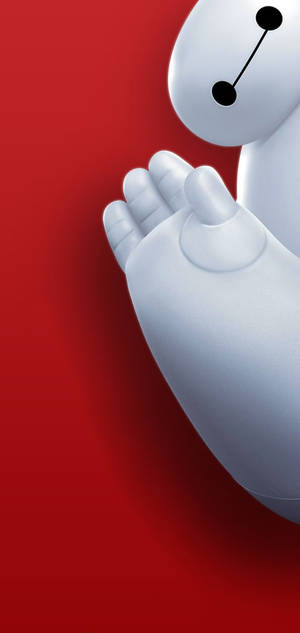 Peeking Baymax Galaxy S10 Wallpaper