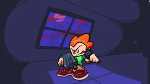 Pensive Pico Of Fnf Looking Out Of The Window Wallpaper