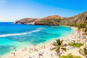 People On Oahu Beach Wallpaper