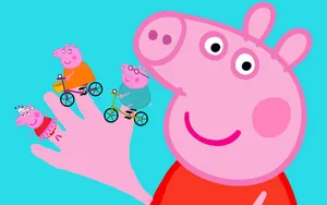 Peppa Pig Giving You A Wave! Wallpaper