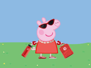 Peppa Pig Ipad Mismatch Wallpaper