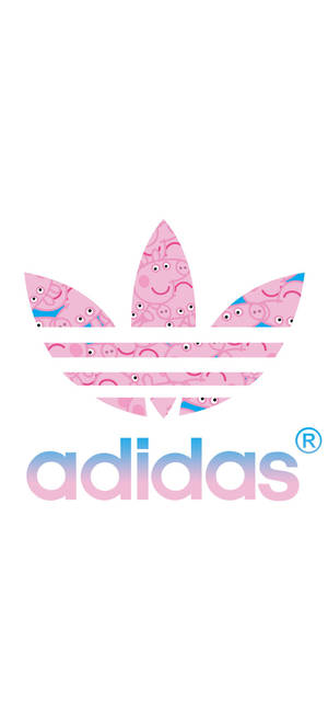 Peppa Pig Iphone Adidas Brand Logo Wallpaper