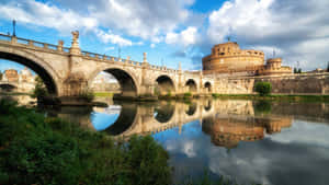Perfect View At Castel Santangelo Wallpaper