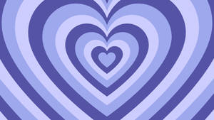 Periwinkle Retro Hearts Wallpaper