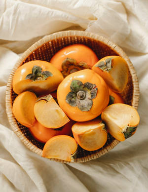 Persimmon With Shiny Skin Wallpaper