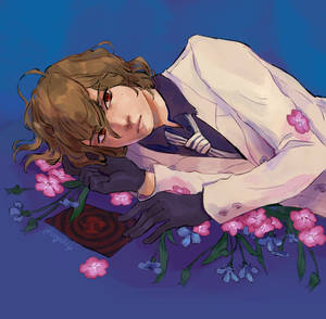 Persona 5 Royal Goro Flowers Artwork Wallpaper