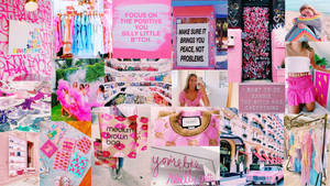 Personalized Pink Preppy Wallpaper