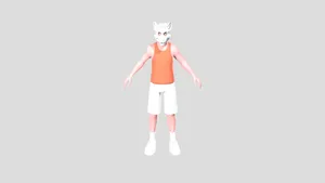Personin Fox Mask3 D Rendering Wallpaper