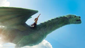 Pete's Dragon Pete Raising Arm Wallpaper