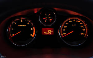 Peugeot Orange Dashboard Wallpaper