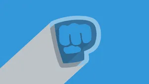 Pewdiepie's Famous Blue 'bro Fist' Emblem! Wallpaper