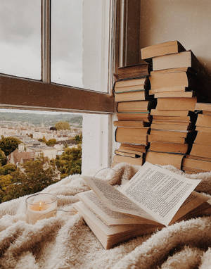 Pfp Aesthetic Reading Nook By Window Wallpaper