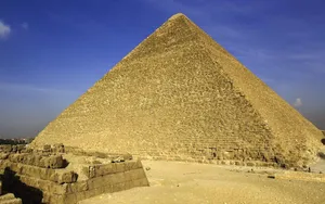 Pharaoh Khufu Of Giza Pyramids Wallpaper