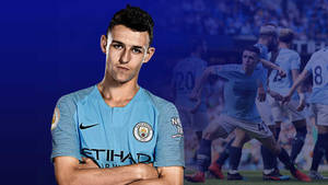 Phil Foden Screen Fanart Wallpaper