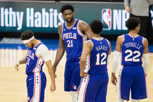 Philadelphia 76ers Candid Photo Wallpaper