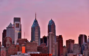 Philadelphia Aesthetic Skyline Wallpaper