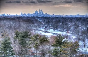 Philadelphia City Winter Wallpaper