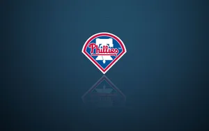 Philadelphia Phillies Logo On Dark Green Wallpaper