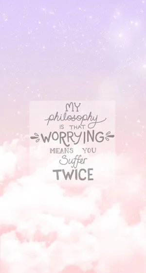 Philosophy On Worrying Quote_ Background Wallpaper