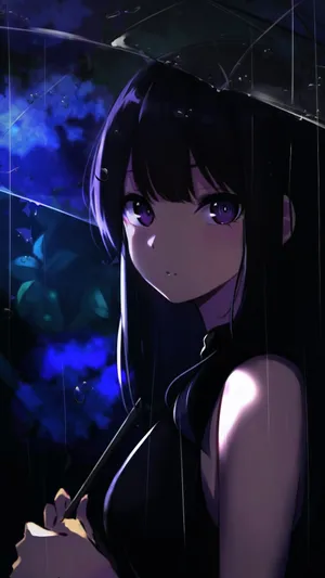 Phone Girl In Darkness Wallpaper