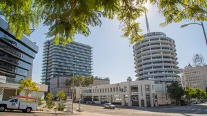 Photograph Of The Majestic Capitol Records Building Wallpaper