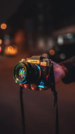 Photographer At Night Wallpaper