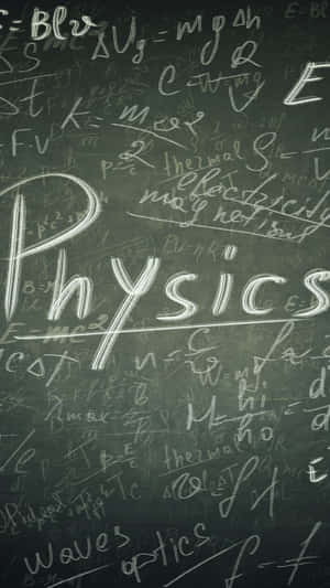 Physics Chalk Chalkboard Wallpaper