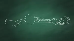 Physics Equation On Chalkboard Wallpaper