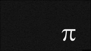 Pi Symbol Wallpaper - Black Wallpaper