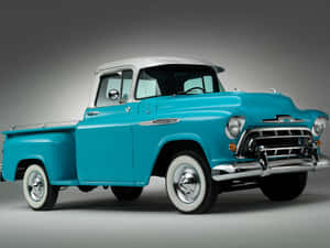 Pickup Truck Aqua Chevrolet 3100 Photography Wallpaper