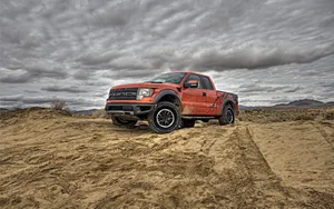 Pickup Truck Red 2013 Ford F-150 Svt Raptor Wallpaper