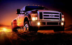 Pickup Truck White Ford F-series Super Duty Photography Wallpaper