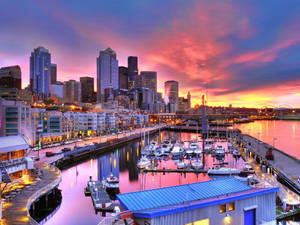 Pier In Seattle Washington Wallpaper