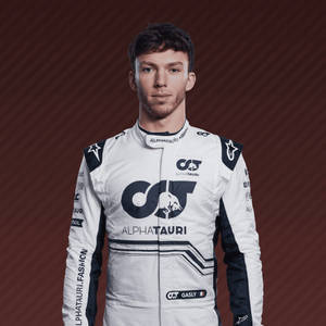 Pierre Gasly - A Determined Force In Formula One Wallpaper