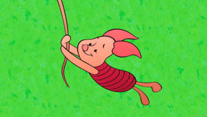 Piglet Vine Swing Wallpaper