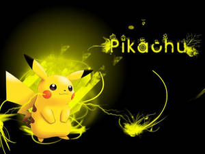 Pikachu 3d With Yellow Electricity Wallpaper