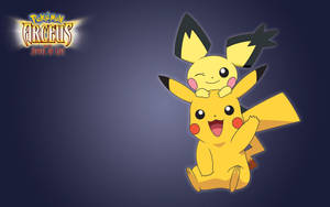 Pikachu And Pikachu In Pokemon Arceus Wallpaper