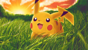 Pikachu In Sunset Wallpaper