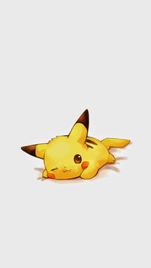 Pikachu Wink Face Wallpaper